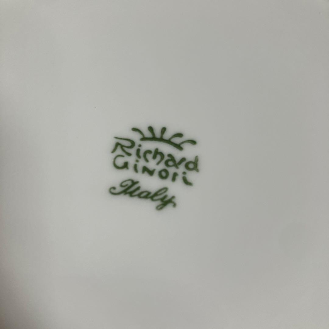 リチャード・ジノリ ベッキオホワイト スープ・パスタ皿プレート2枚23ｃｍ