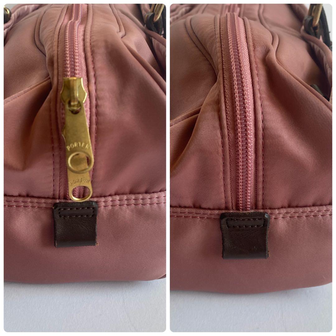 希少 PORTER フルート ケース ピンク ハンド ショルダーバッグ 2way