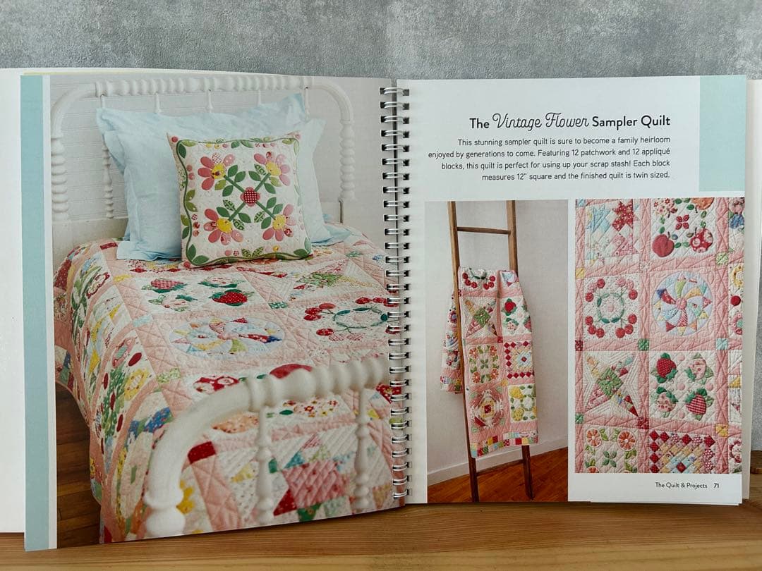 松山敦子　the Vintage Flower Sampler Quilt