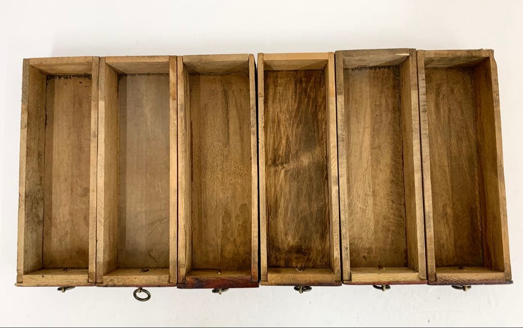 H*)様 薬箪笥 薬棚 タンス たんす 収納箱 引き出し レトロ アンティーク