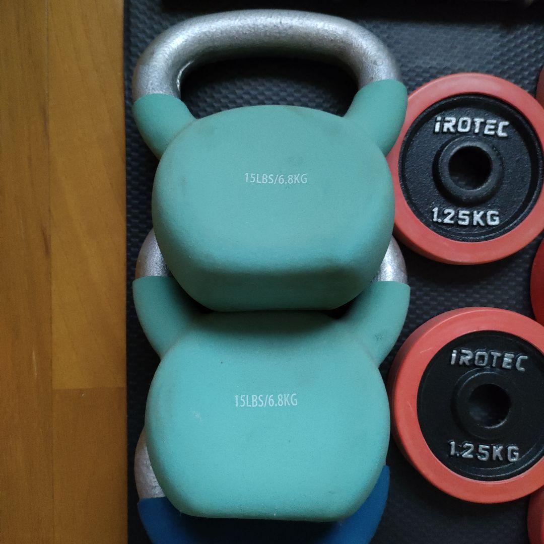 iROTEC ウェイトセット ダンベル・ケトルベル　総重量100kg以上　②