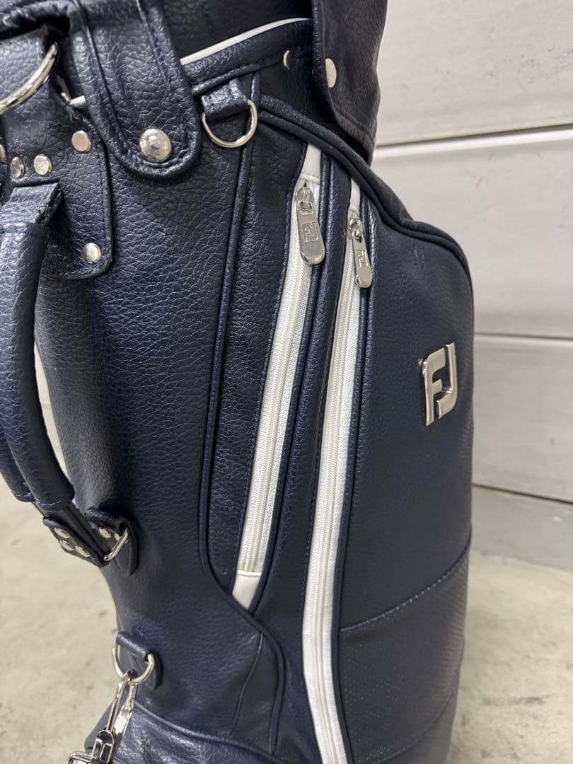 FJ ネイビー スタンド式ゴルフバッグ キャディバッグ 人気Foot joy