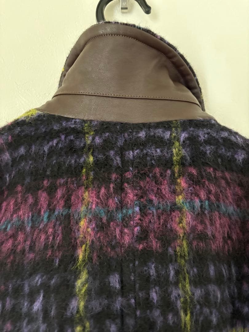 MII様　Fredy emue シャギーチェックステンカラーコート