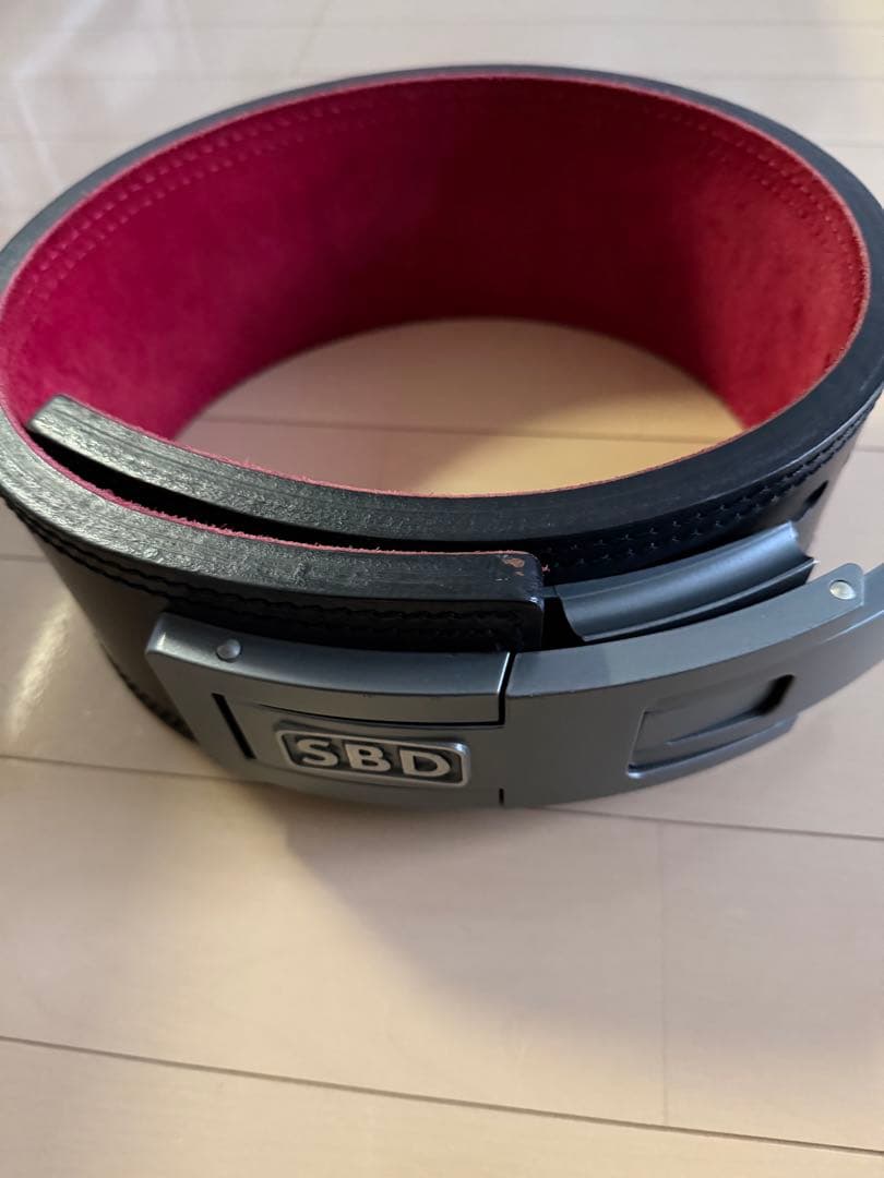 SBD トレーニング・パワーベルト ブラック/レッド　Ｓサイズ