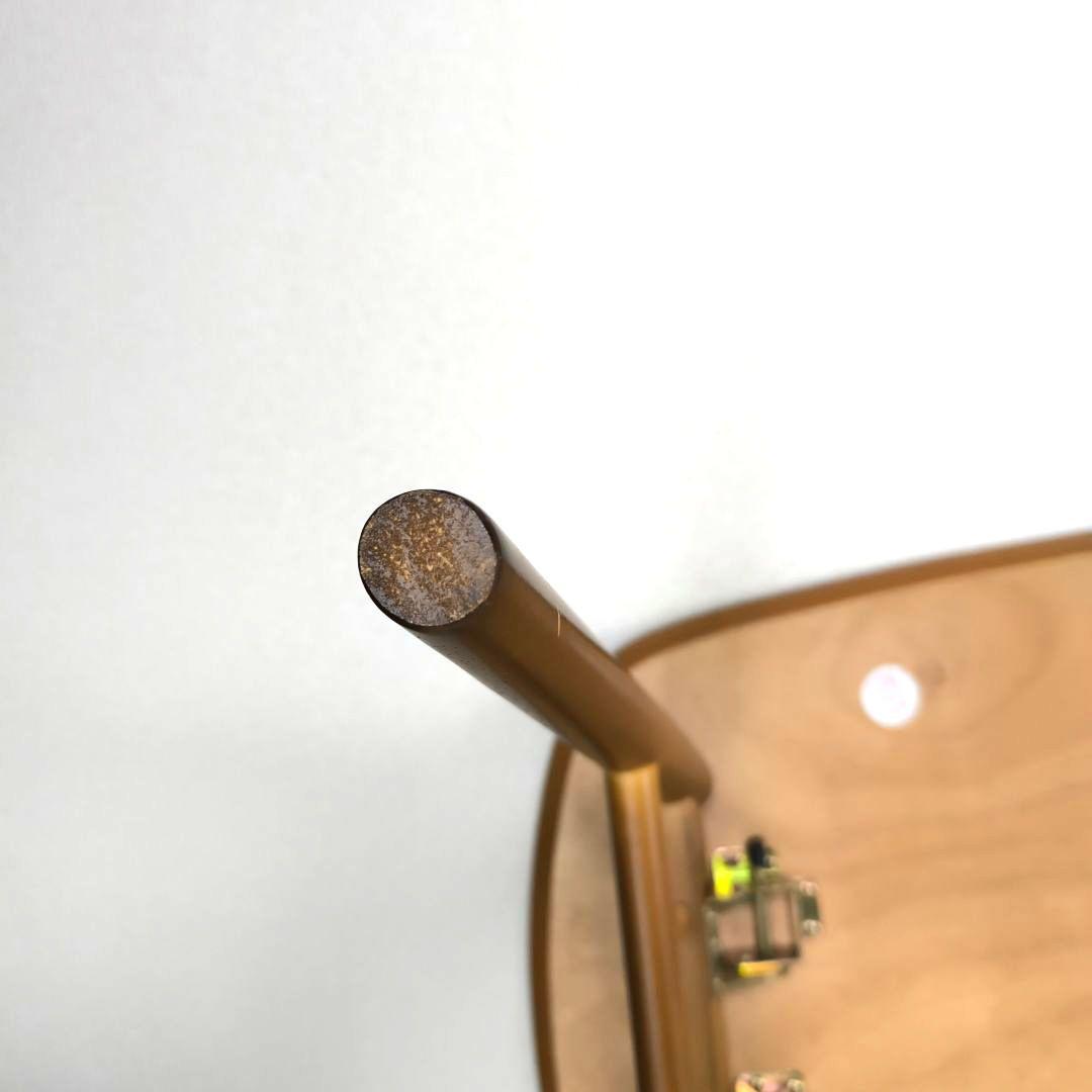✨極美品✨ 不二貿易 折れ脚センターテーブル ノルン 棚あり 折り畳み 茶色