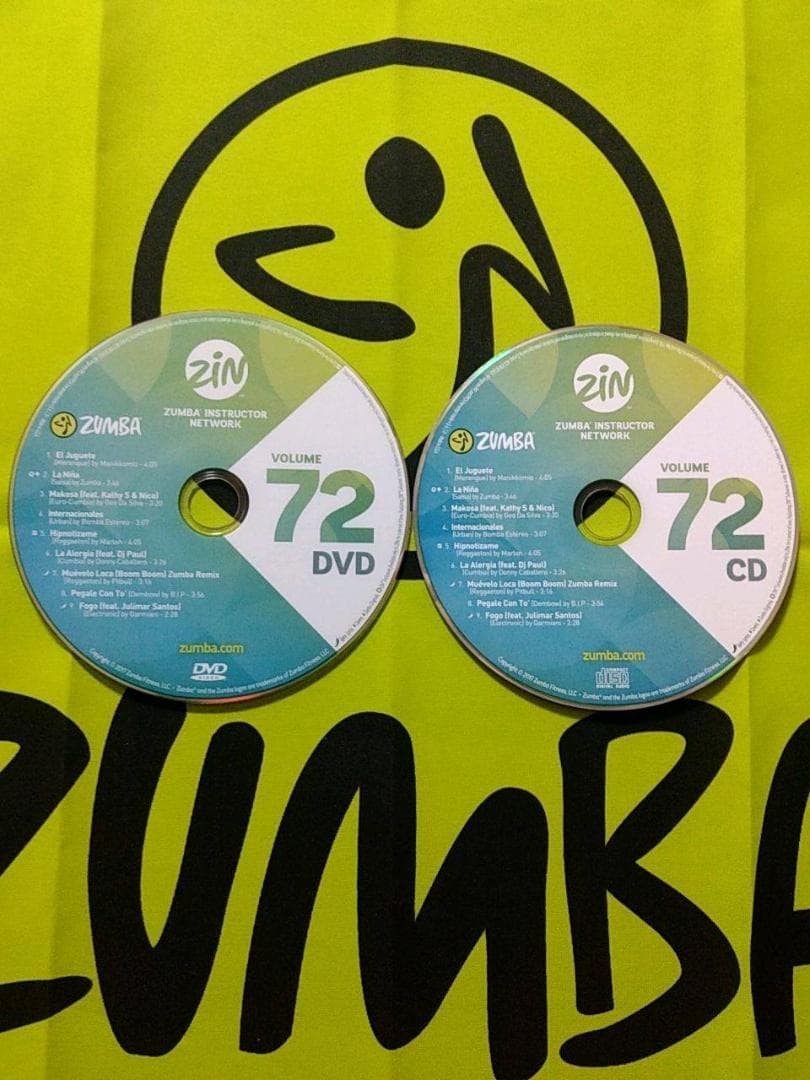 ZUMBA　ズンバ　 CD ＆ DVD 20枚セット　ZIN71 ～ ZIN80