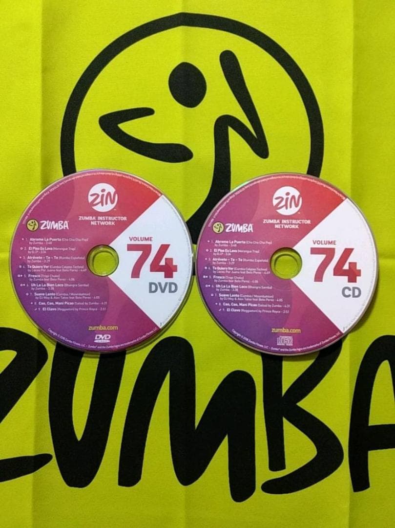 ZUMBA　ズンバ　 CD ＆ DVD 20枚セット　ZIN71 ～ ZIN80