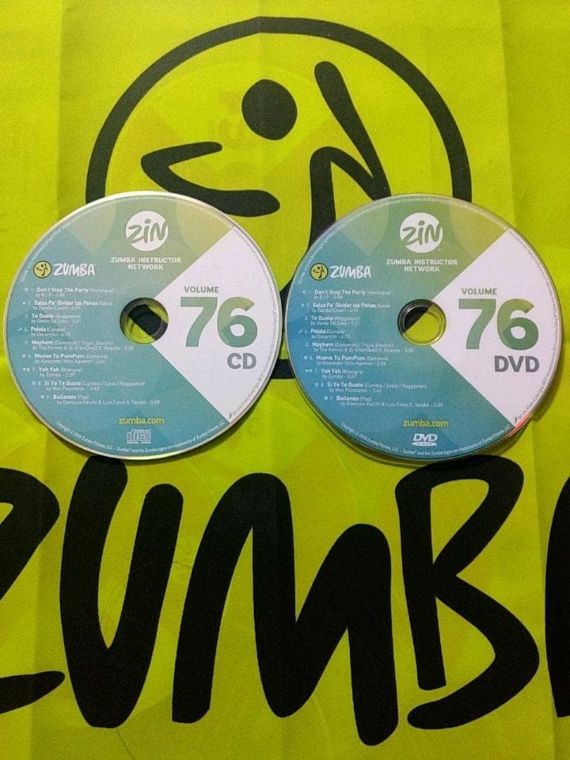 ZUMBA　ズンバ　 CD ＆ DVD 20枚セット　ZIN71 ～ ZIN80