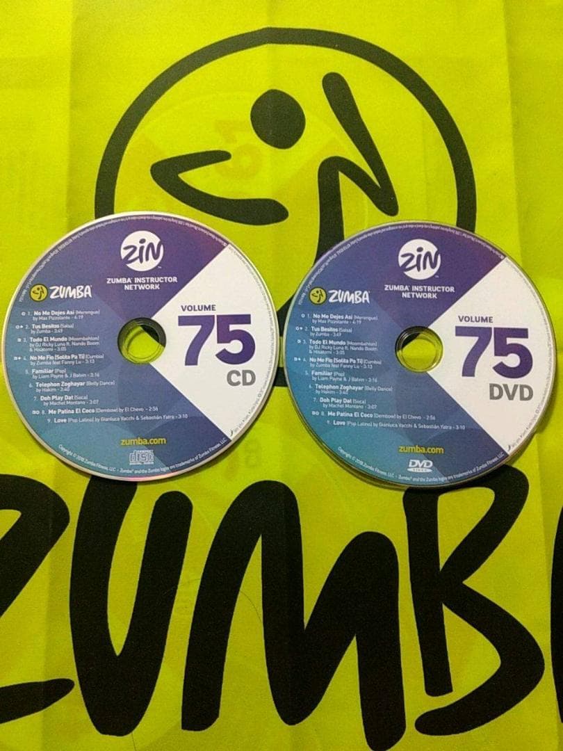 ZUMBA　ズンバ　 CD ＆ DVD 20枚セット　ZIN71 ～ ZIN80