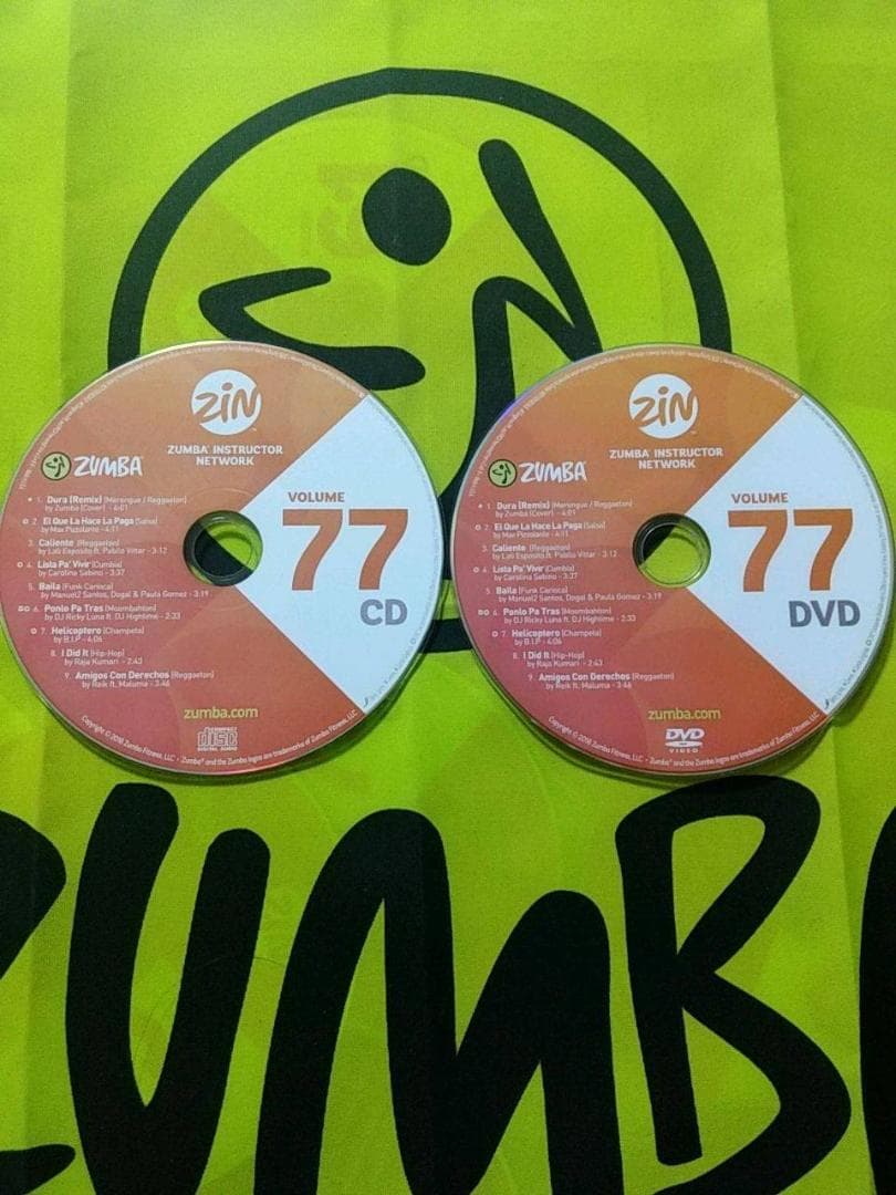 ZUMBA　ズンバ　 CD ＆ DVD 20枚セット　ZIN71 ～ ZIN80