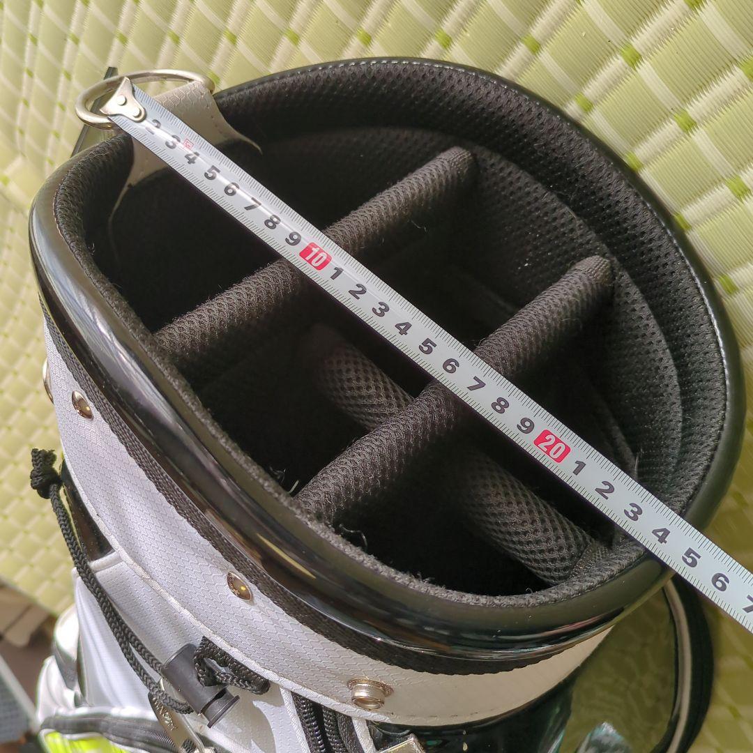 ホンマ キャディバッグ 黒/白/黄緑　軽量