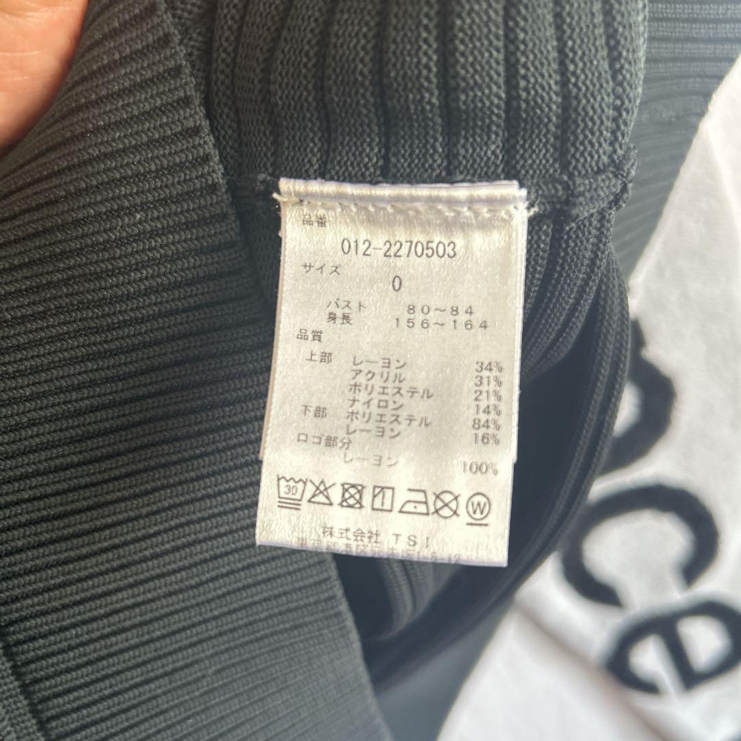 ニューバランスゴルフ モックネックニット 白黒 0サイズ 美品