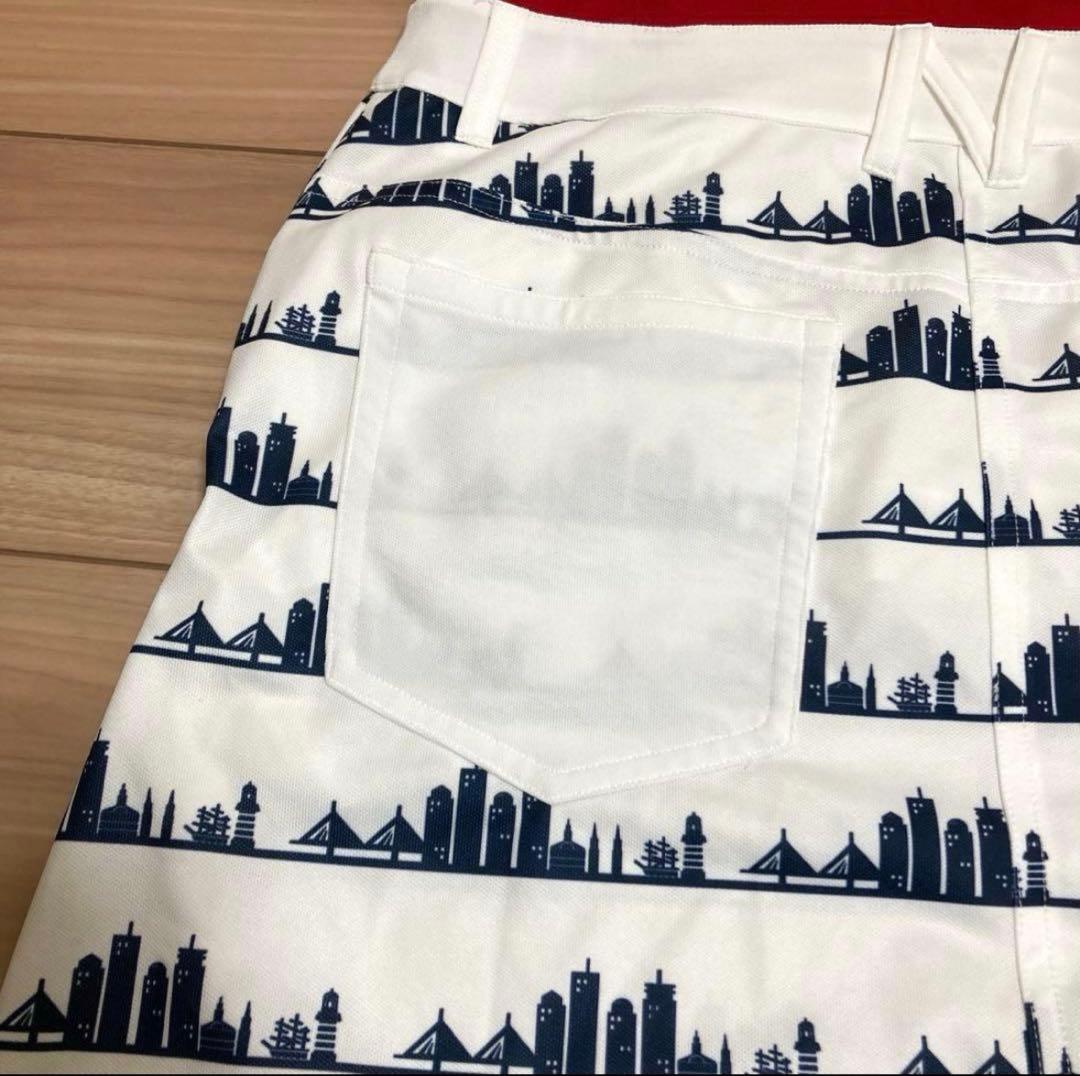 美品ニューバランスゴルフ　半袖ゴルフワンピース　1 レディースゴルフウェア　総柄