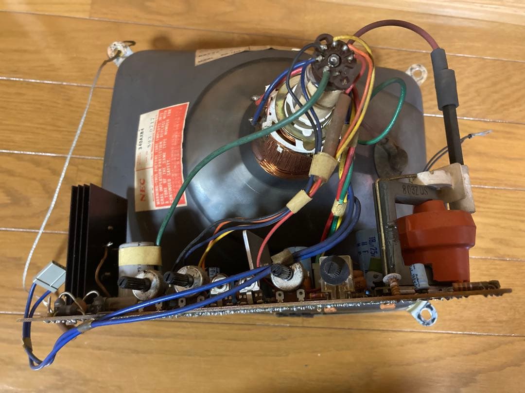 昭和レトロ アーケードゲーム白黒モニター 動作品からの取り外しNEC製