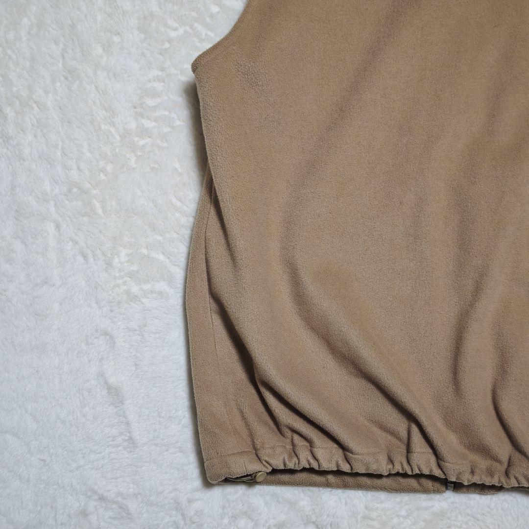 良品✨バーバリーゴルフ ベスト フリース素材 裏地ノバチェック ベージュ L