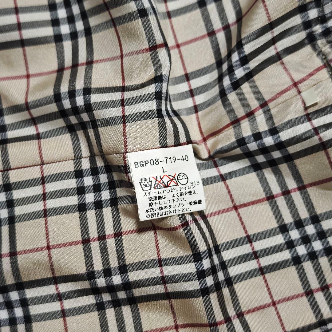 良品✨バーバリーゴルフ ベスト フリース素材 裏地ノバチェック ベージュ L