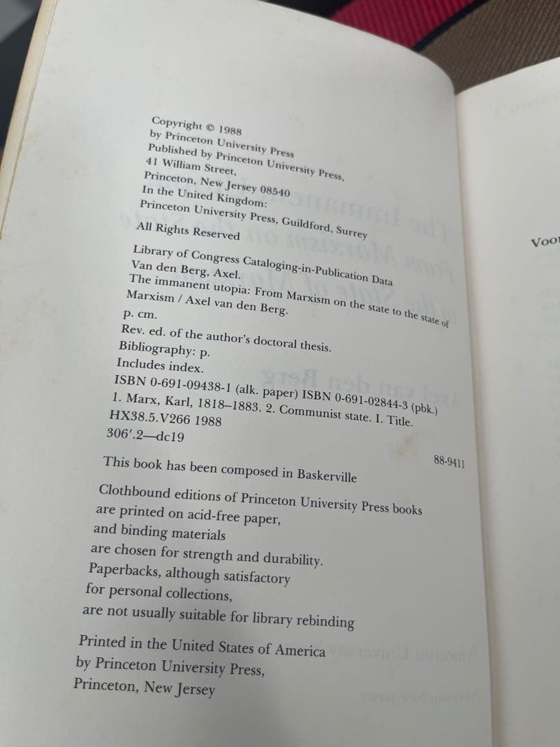 希少　THE IMMANENT UTOPIA Axel van den Berg