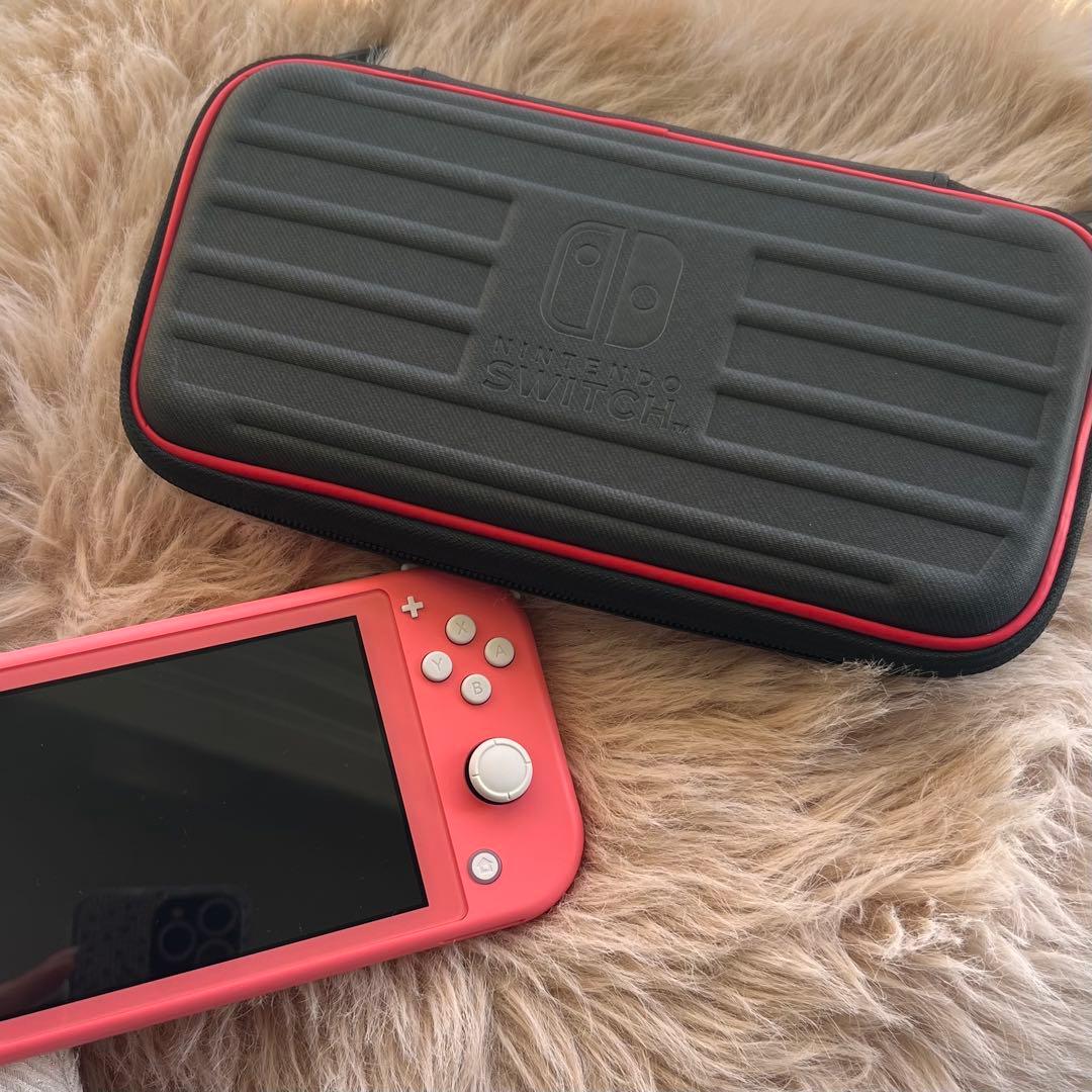 【極美品】Nintendo Switch Lite 本体+公式ケース コーラル