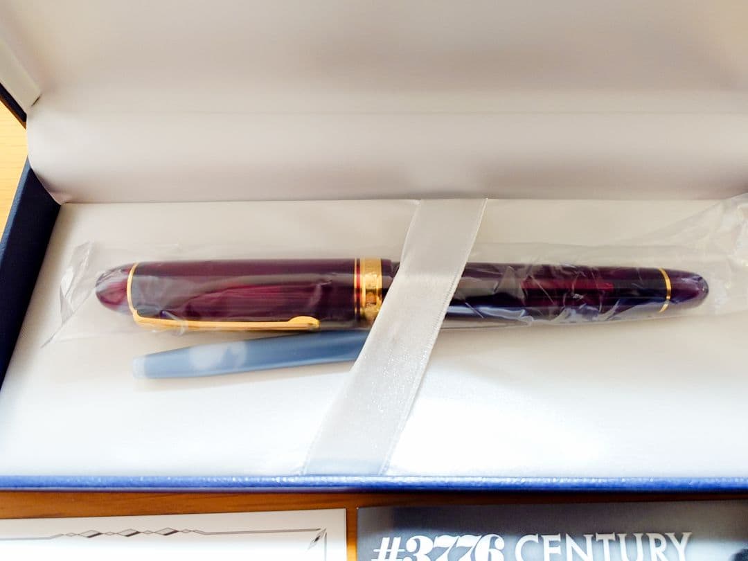 プラチナ万年筆 #3776センチュリー ブルゴーニュ SF 14K