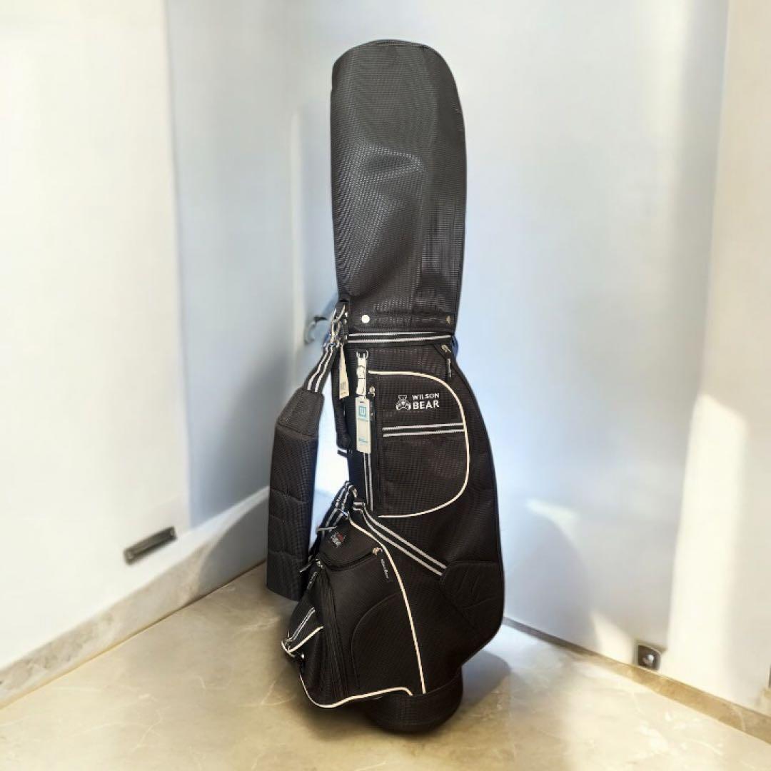 WILSON BEAR ゴルフ　キャディバッグ ゴルフバッグ　ブラック　黒