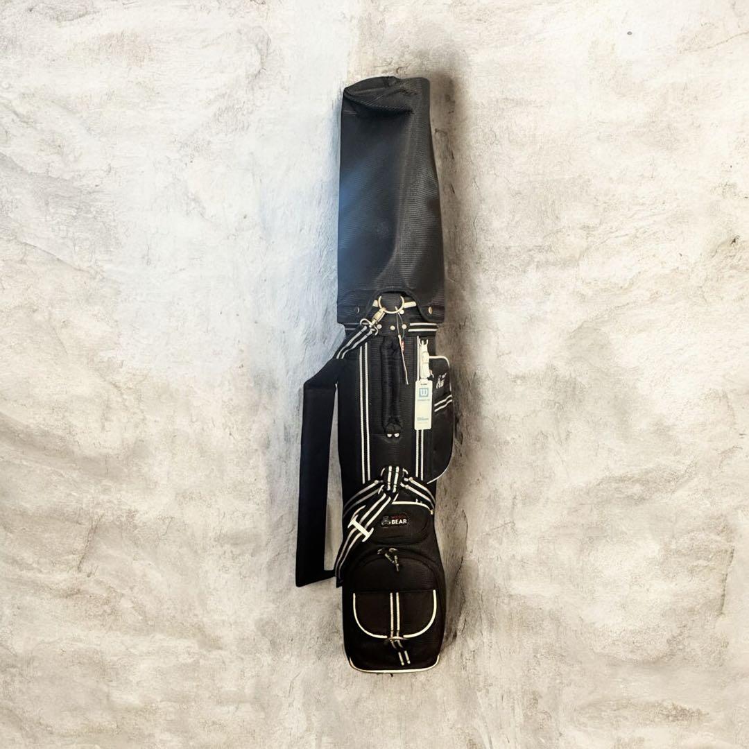 WILSON BEAR ゴルフ　キャディバッグ ゴルフバッグ　ブラック　黒