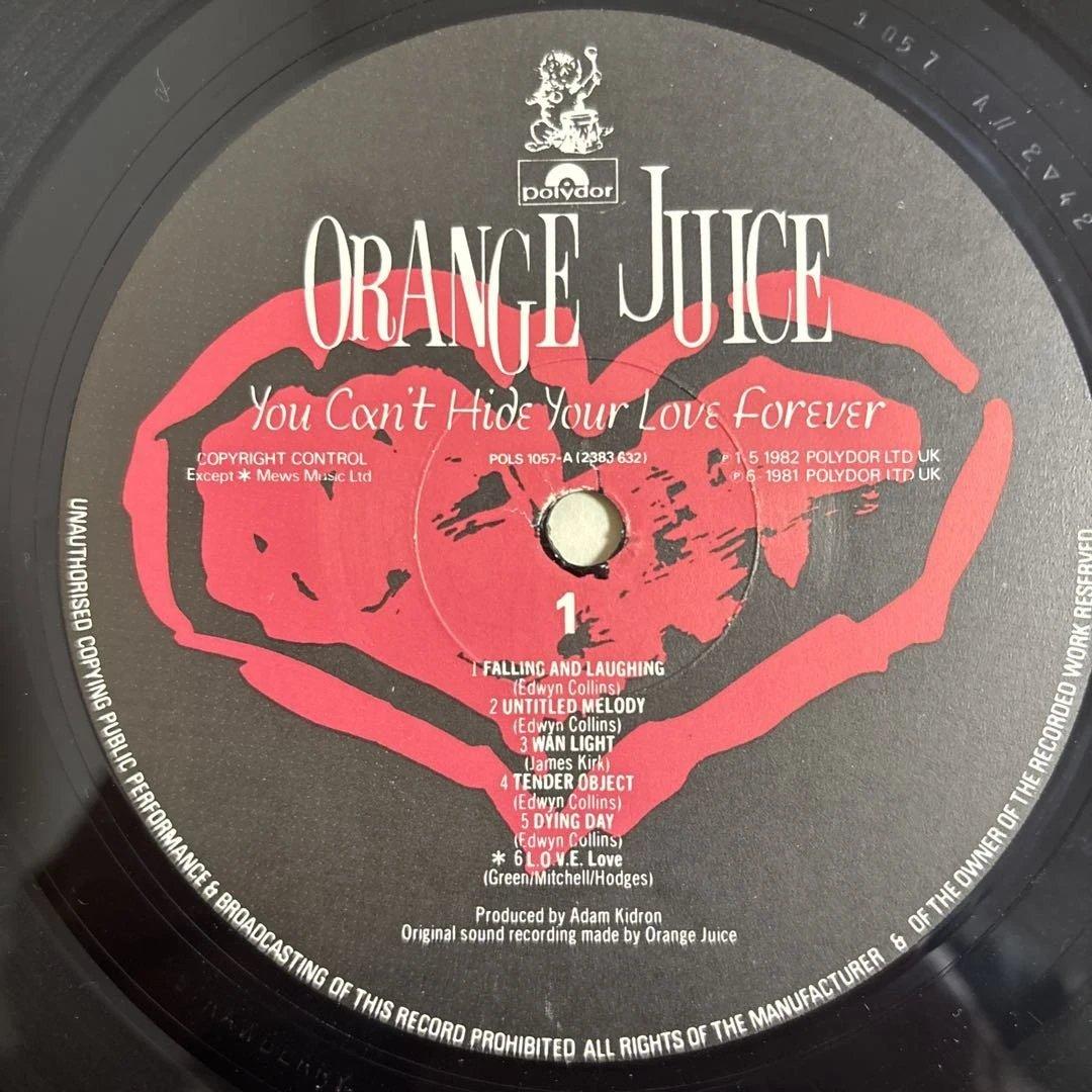 Orange Juice 1stアルバム　レコード　フライヤーのオマケあり