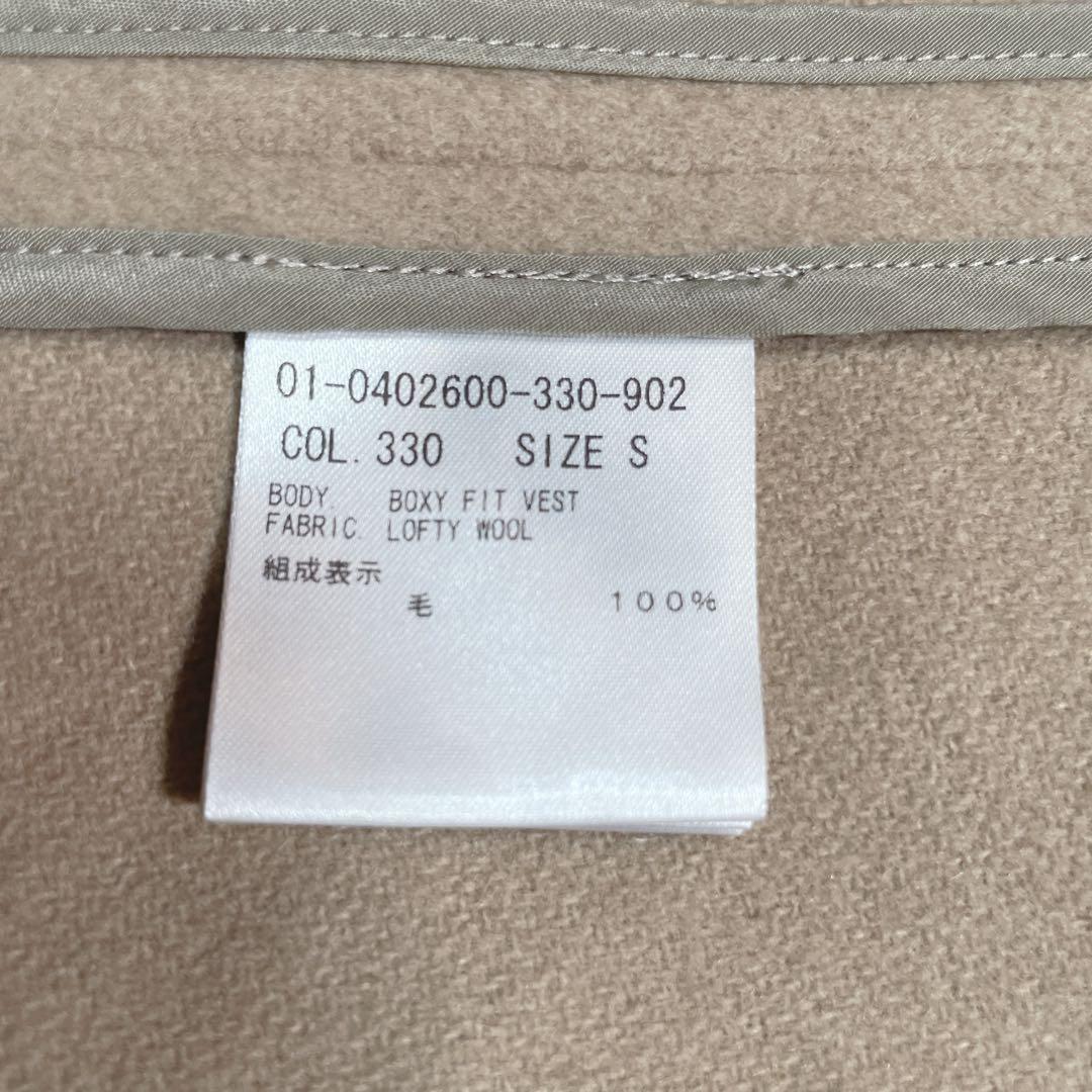 美品　現行　セオリー　ジレ　ウール100% ベージュ　 S ロング
