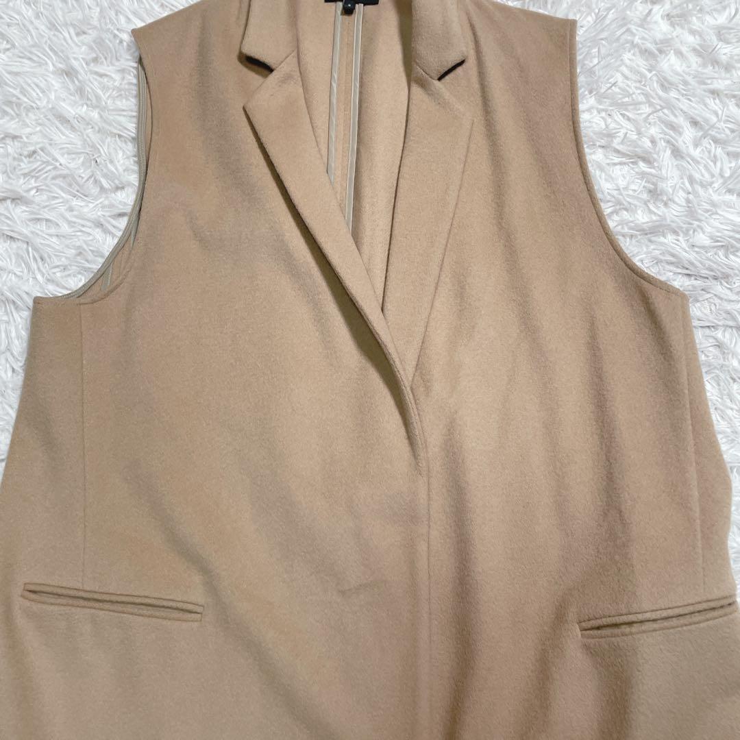 美品　現行　セオリー　ジレ　ウール100% ベージュ　 S ロング