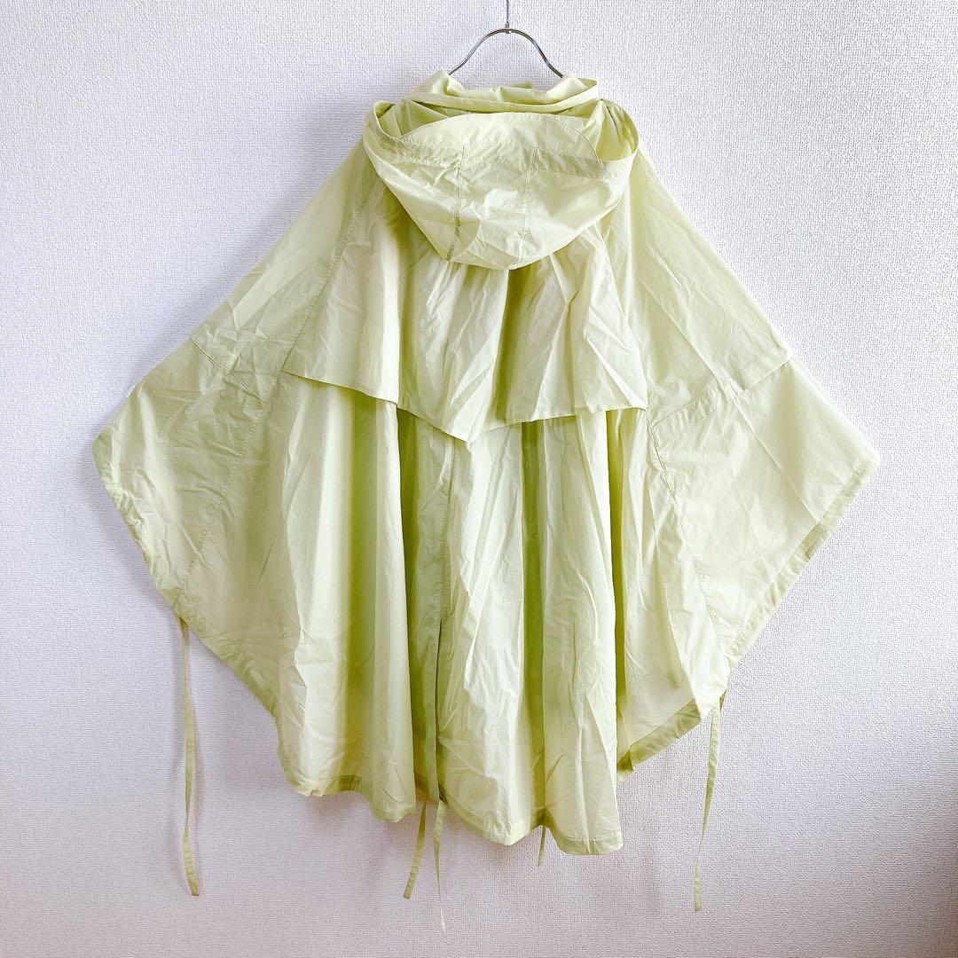 【emmi atelier】　人気　撥水　ポンチョコート　フーテッド　メッシュ