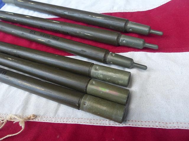 1968” 米軍実物 ナム戦 デッド!　テントポール　6本セット 軍幕 271