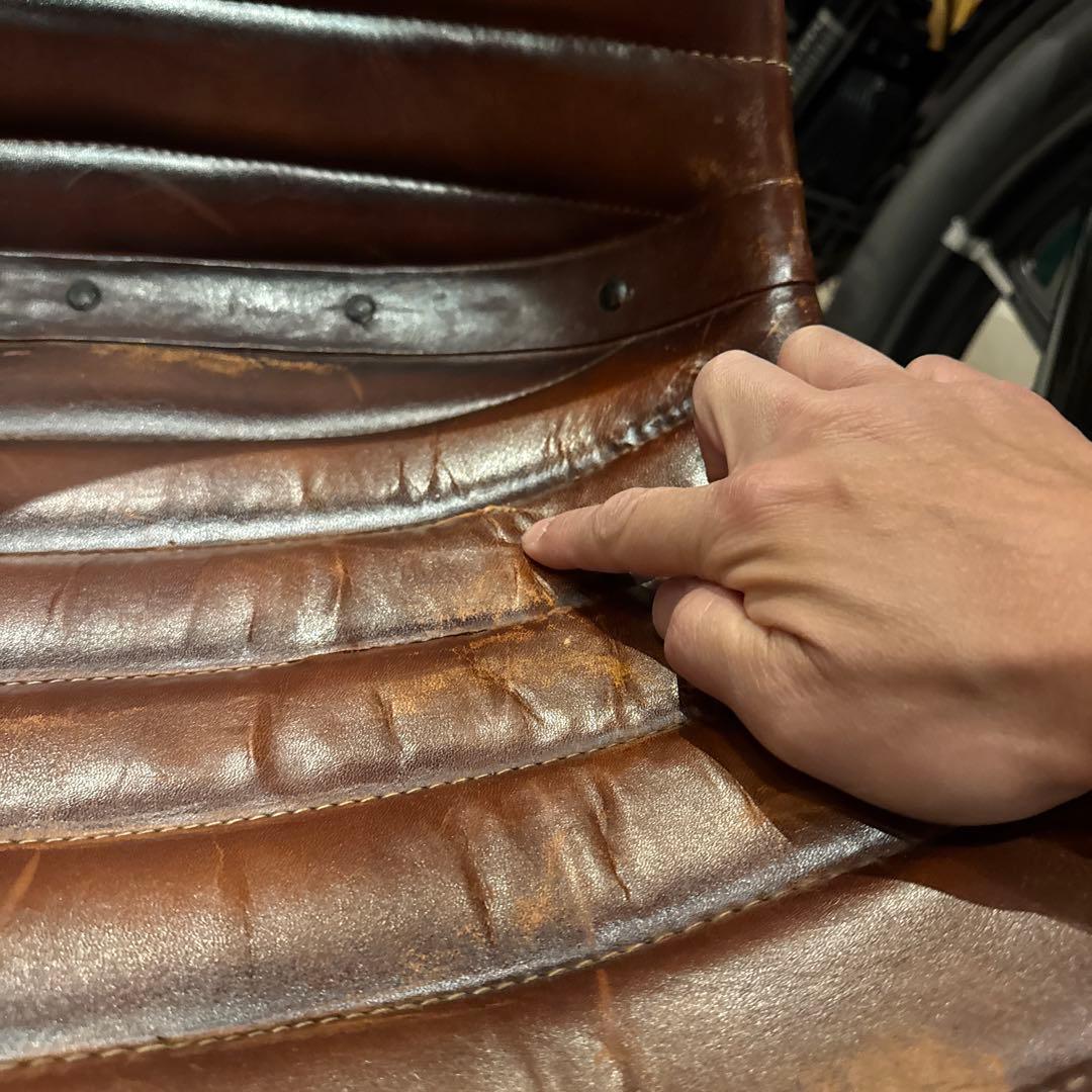 クラッシュゲート　本革　レザー チェア 一脚のみ