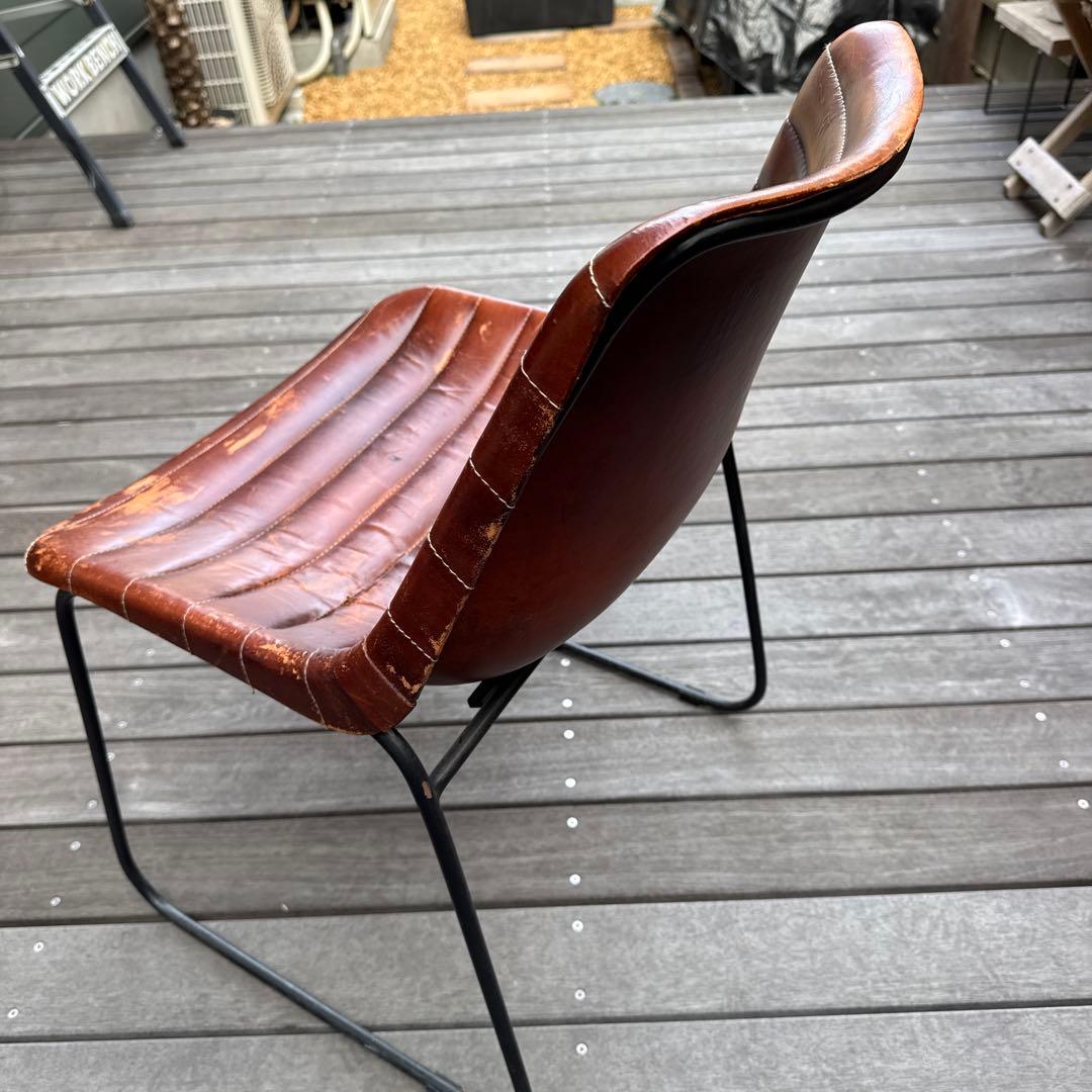 クラッシュゲート　本革　レザー チェア 一脚のみ