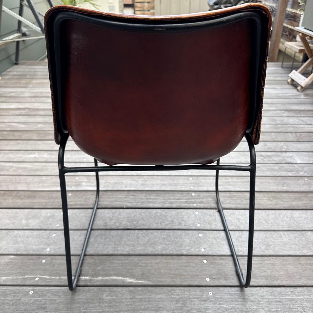 クラッシュゲート　本革　レザー チェア 一脚のみ