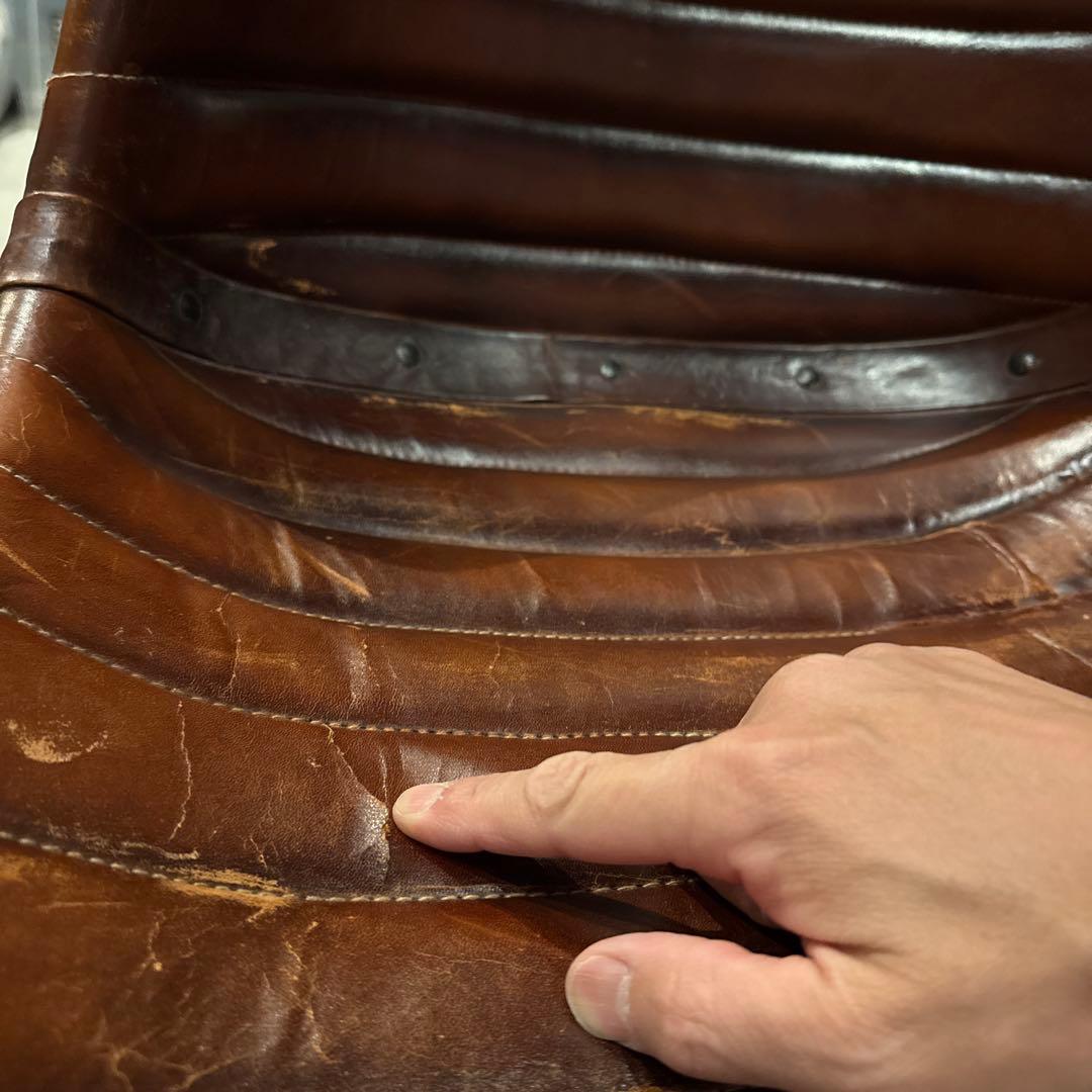 クラッシュゲート　本革　レザー チェア 一脚のみ