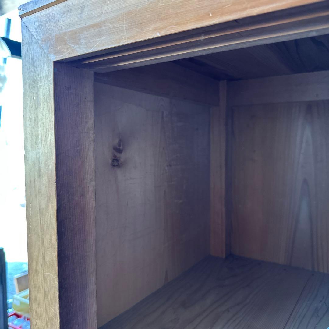 大幅お値下げ‼️時代箪笥　欅面　食器棚に！什器に！ヴィンテージ箪笥　収納に！