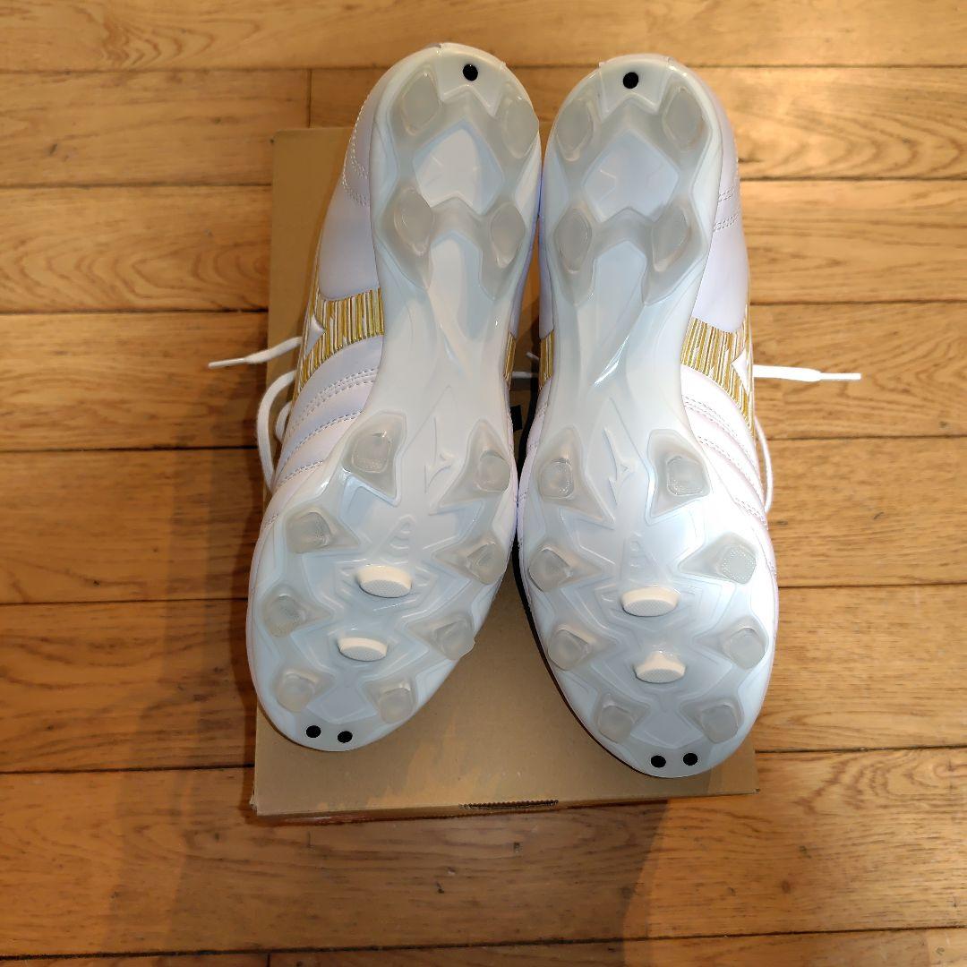 ミズノ モナルシーダネオⅡ SW 26.5センチ　幅広　ホワイト✕ゴールド