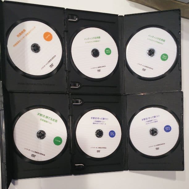 才野流　ソフトボール上達DVD4本セット（ソフトボール上達練習法研究会）