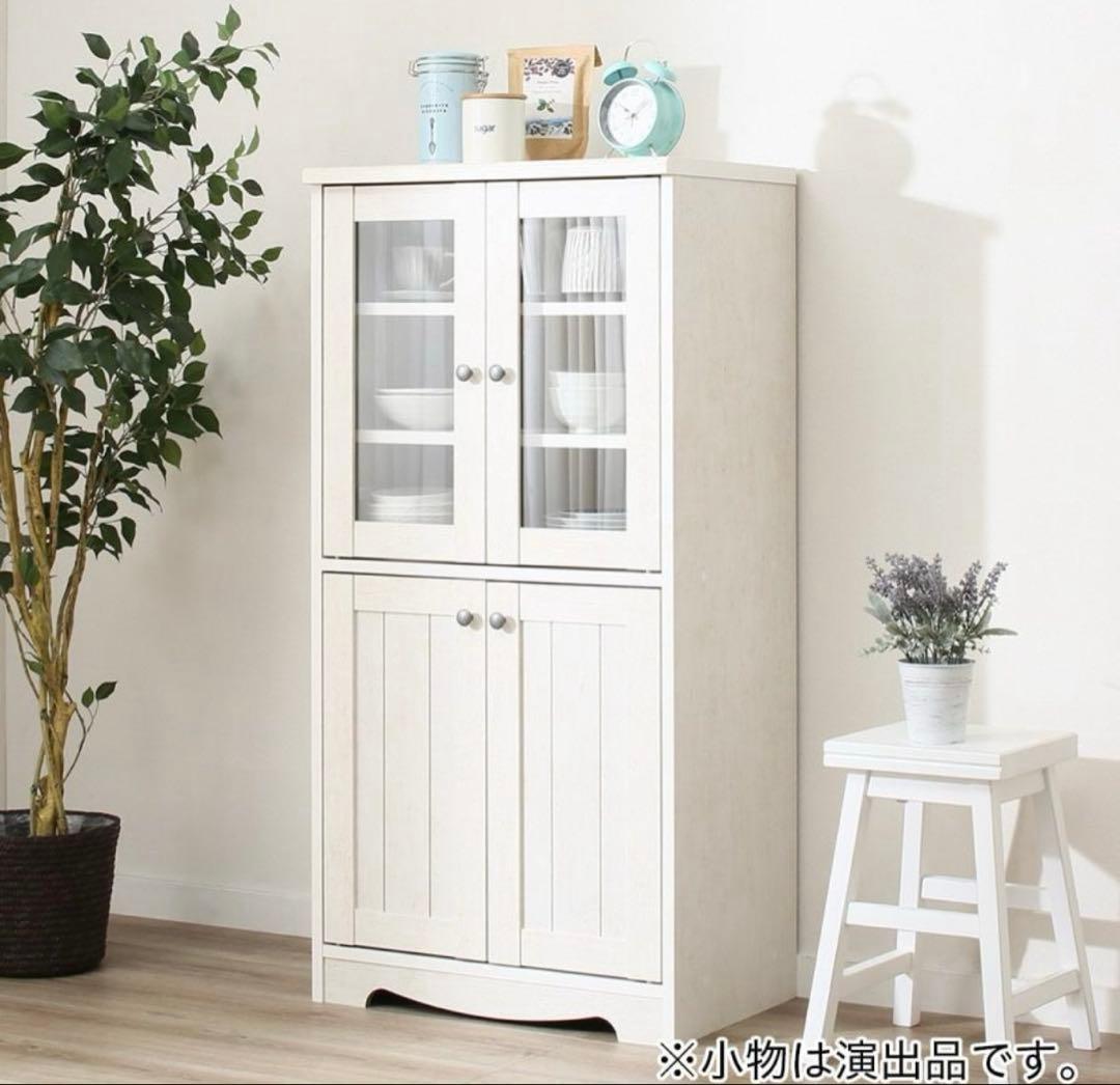 【送料込み】キャビネット(リズバレーSLM1260B) 食器棚 レンジ台 ニトリ