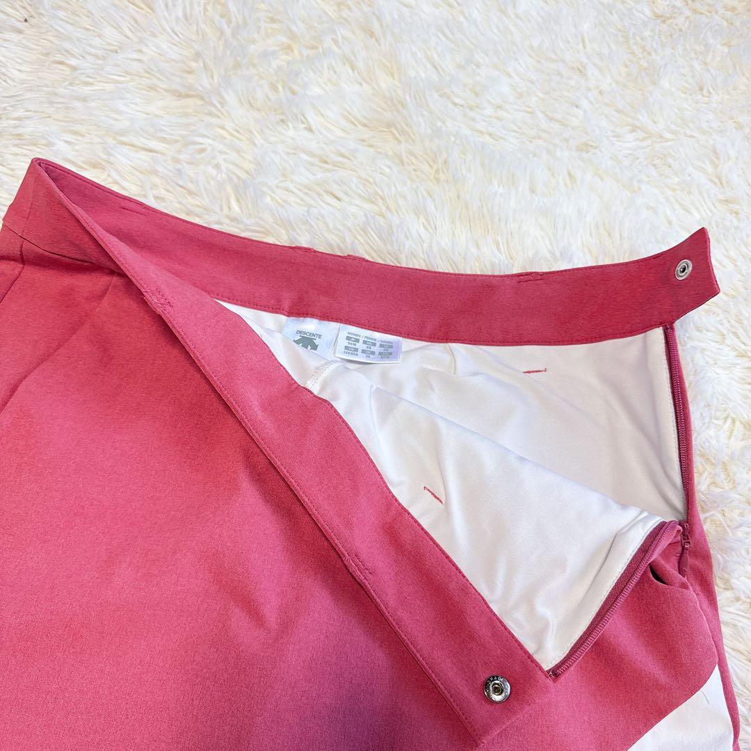 【デサントゴルフ】極美品 セットアップ モックネック スカート M レディース