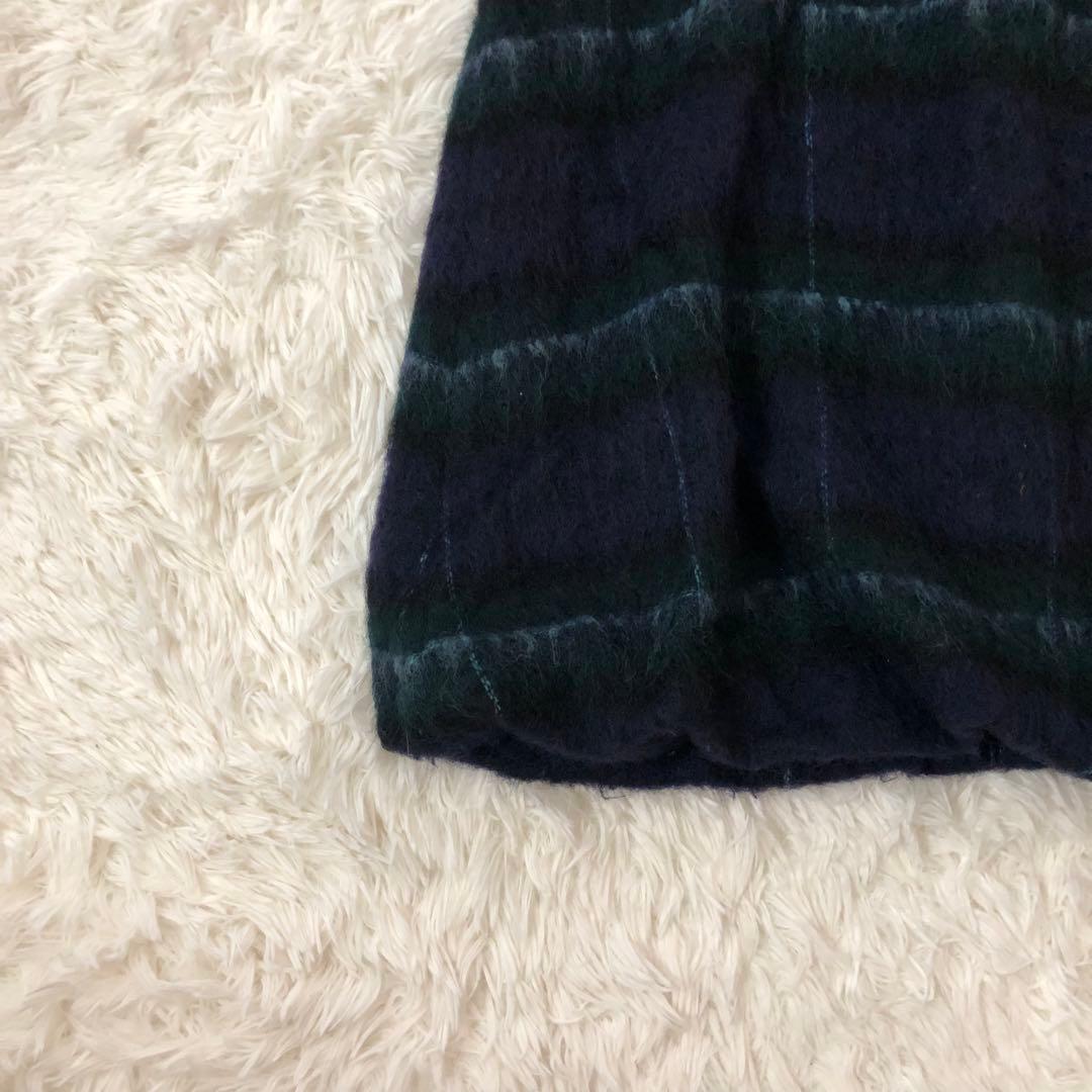 Jane Marple 日本製　半袖ワンピース　裾バルーン　ウール混　ロング　M