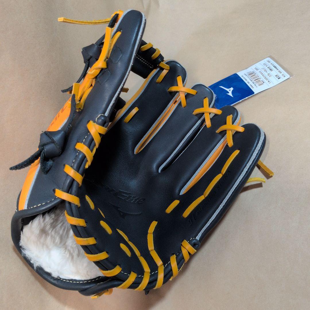 ミズノ:右投げ用:軟式用グラブ:内野手用:サイズ9:DブルーXオレンジ