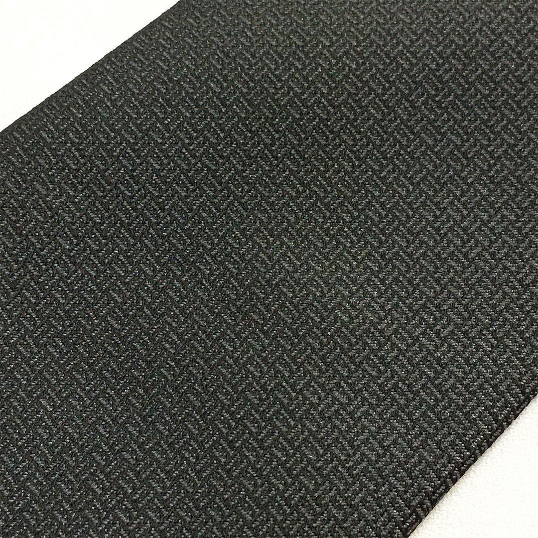 未使用級 エルメス HERMES ネクタイ シルク ブラック 総柄 H柄