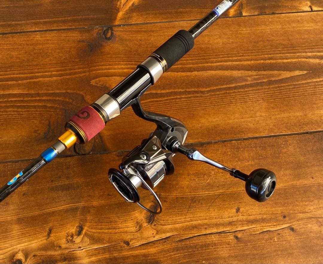 ジギングセット　スピニングパックロッド　Fujiガイド タイラバ　カーボン　MH