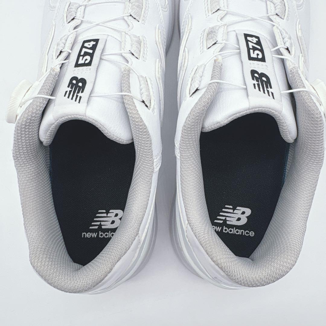 美品✨NEW BALANCE 574 ゴルフシューズ スパイクレス ホワイト