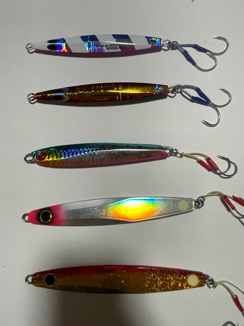 メタルジグ80g〜まとめ売り22個 多色展開 ジギング