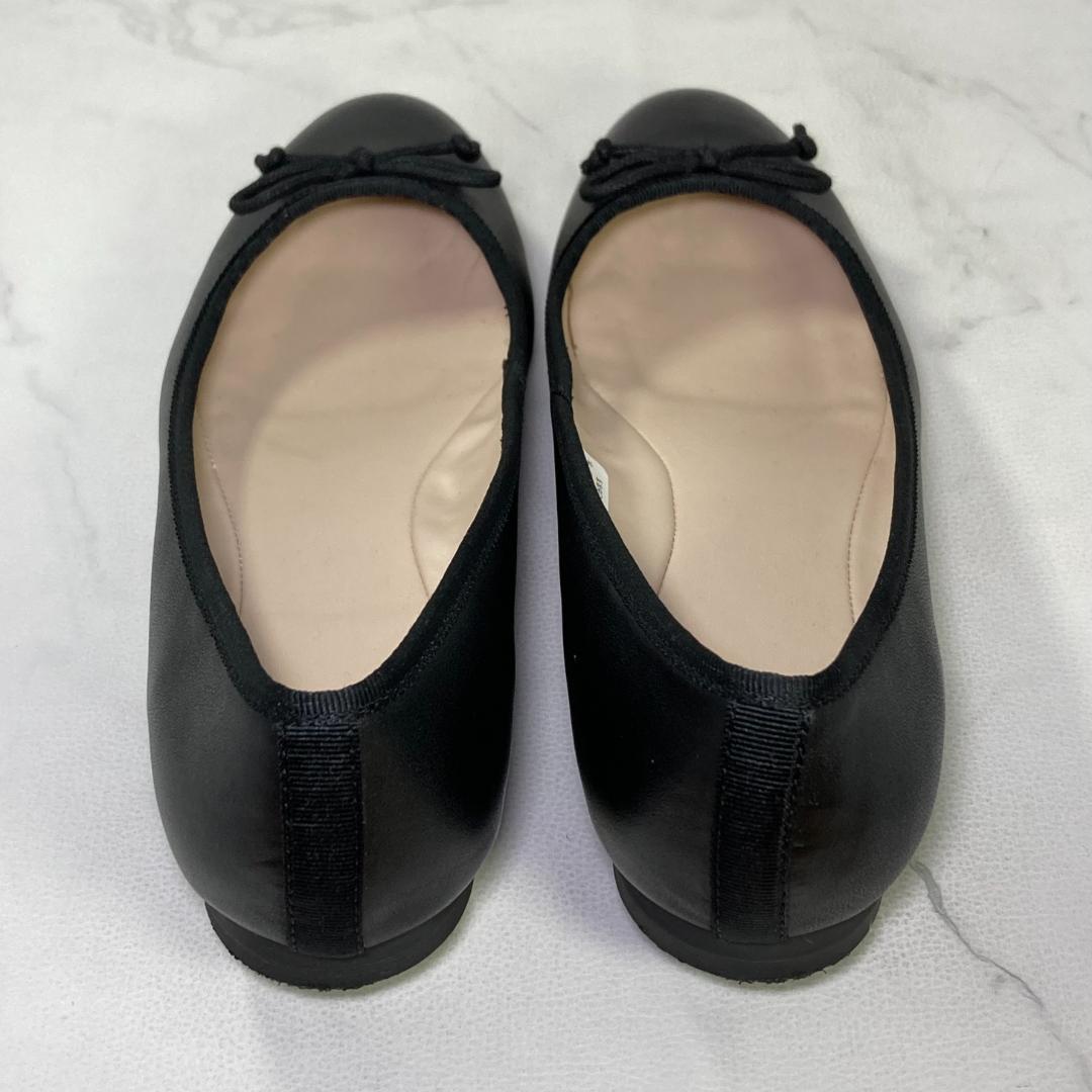 【美品】Clarks カルーゼルライド バレエシューズ 25㎝ ブラックレザー