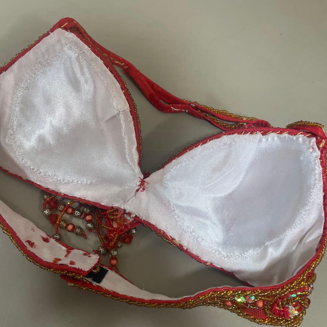 赤4点セット　ベリーダンス衣装