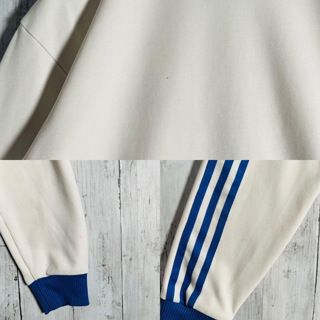 90s adidas アディダス トラックジャケット ジャージ ホワイト L