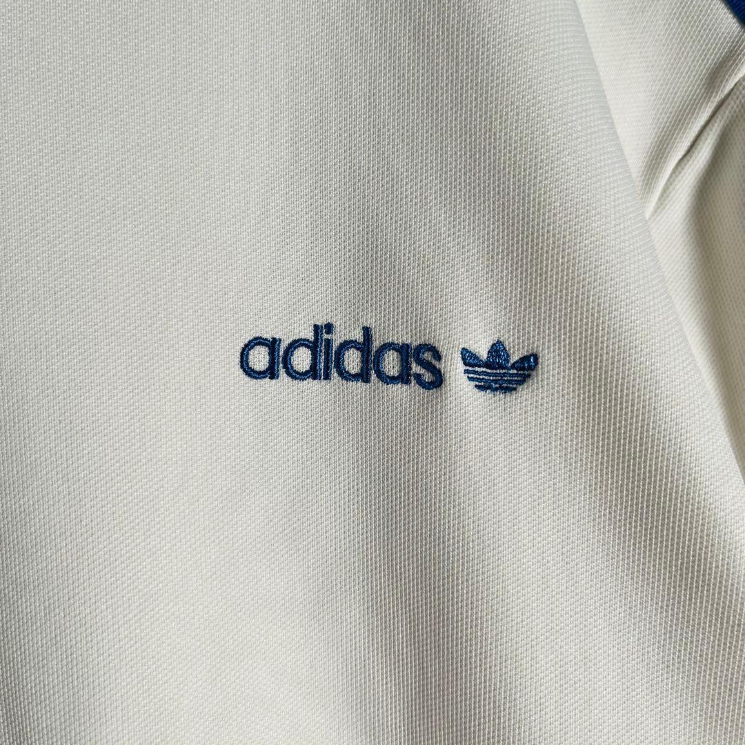 90s adidas アディダス トラックジャケット ジャージ ホワイト L