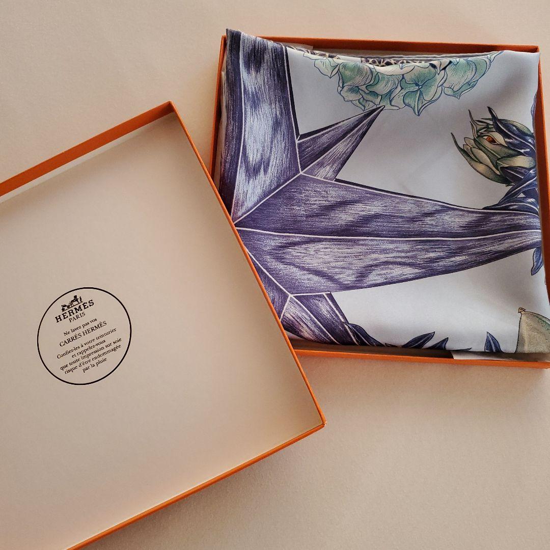 HERMESカレ90パッションフラワーPASSION FLOWER箱なし